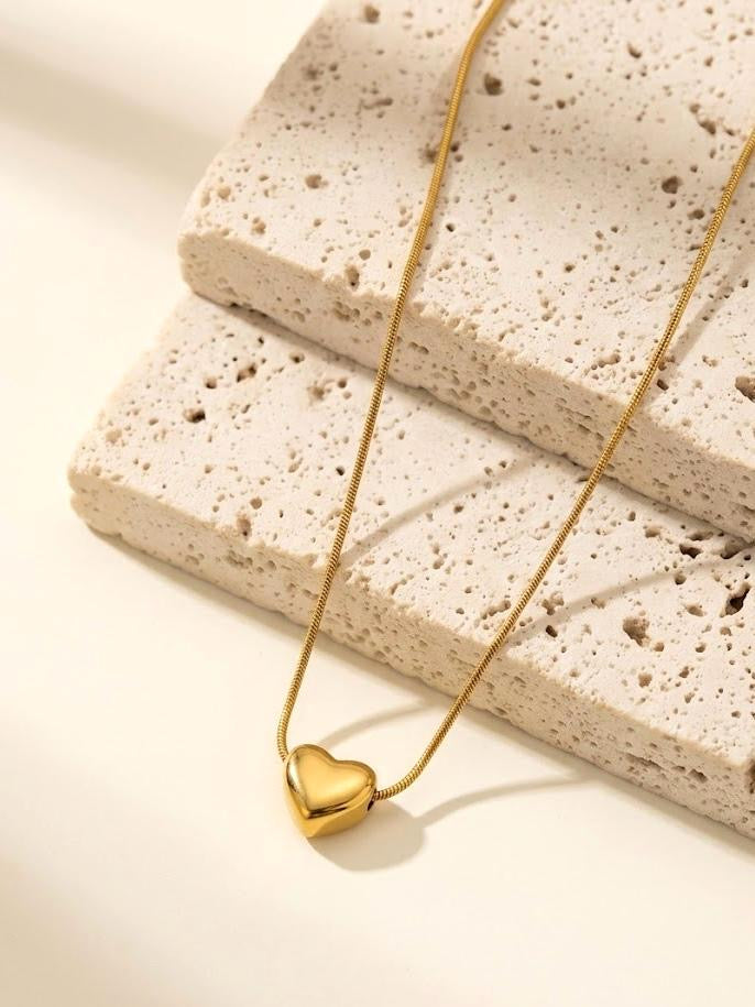 Plain Heart Pendant🌟18k stainless steel🌟