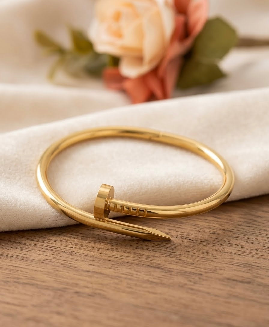 Golden Nail Cuff Handcuff