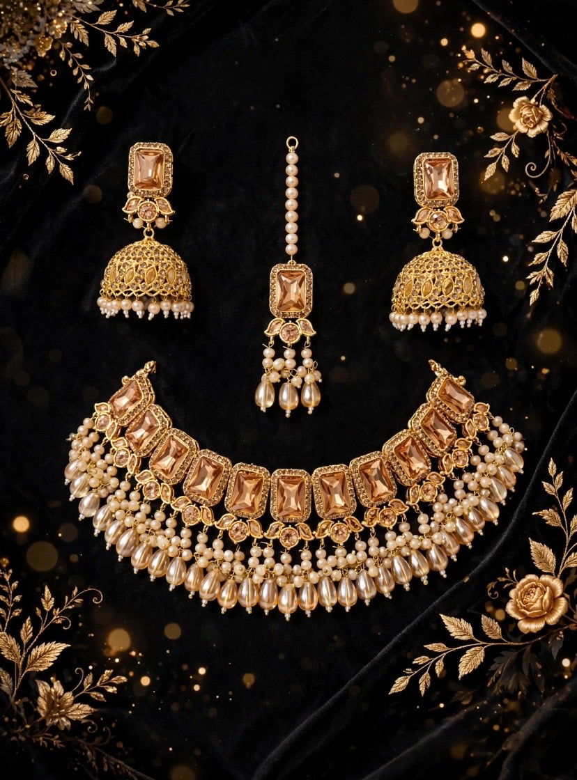 Golden Hour Luxury Choker Set