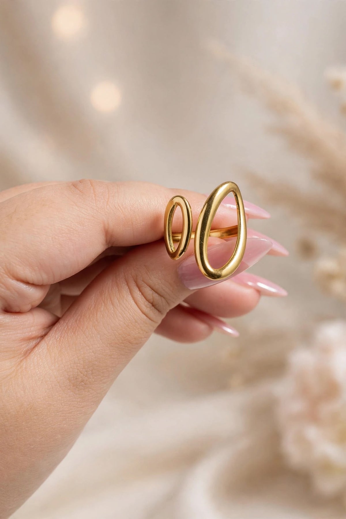 Double Oval Shaped Ring😍