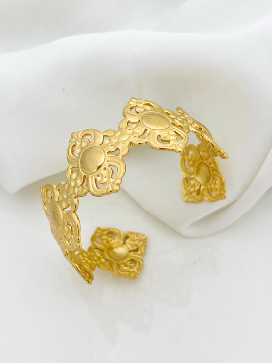 Royal Floral Gold Handcuff