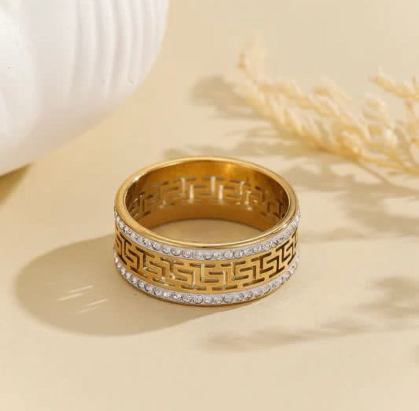 Premium Greek Band Ring🔥