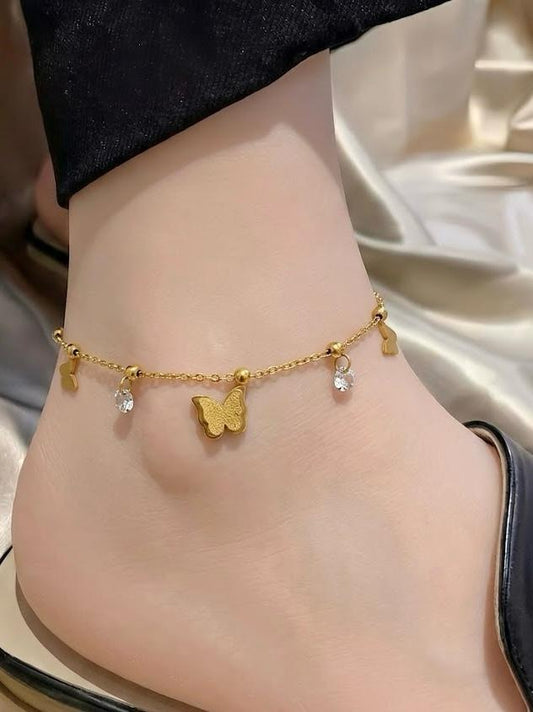 Mini Butterfly with Drop pearls🌟