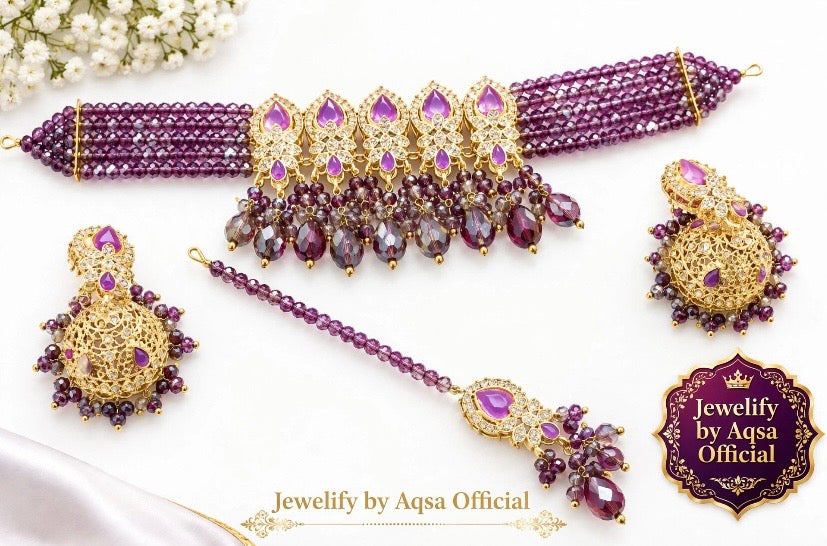 Lavender Fancy Choker Set🔥