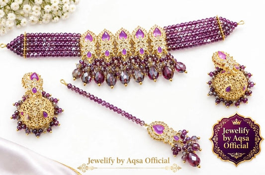 Lavender Fancy Choker Set🔥