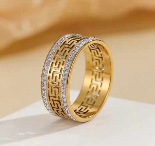 Premium Greek Band Ring🔥