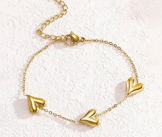 Three Heart Bracelets 🌟
