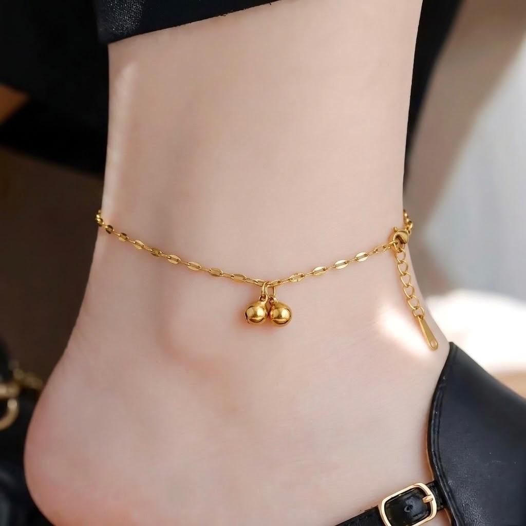 Mini Golden ball Drop Anklet🌟