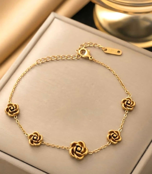 Golden Rose Bracelet ❤️‍🔥