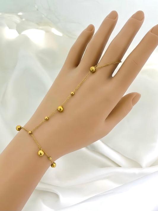 Golden Beaded Hand-Chain🌟
