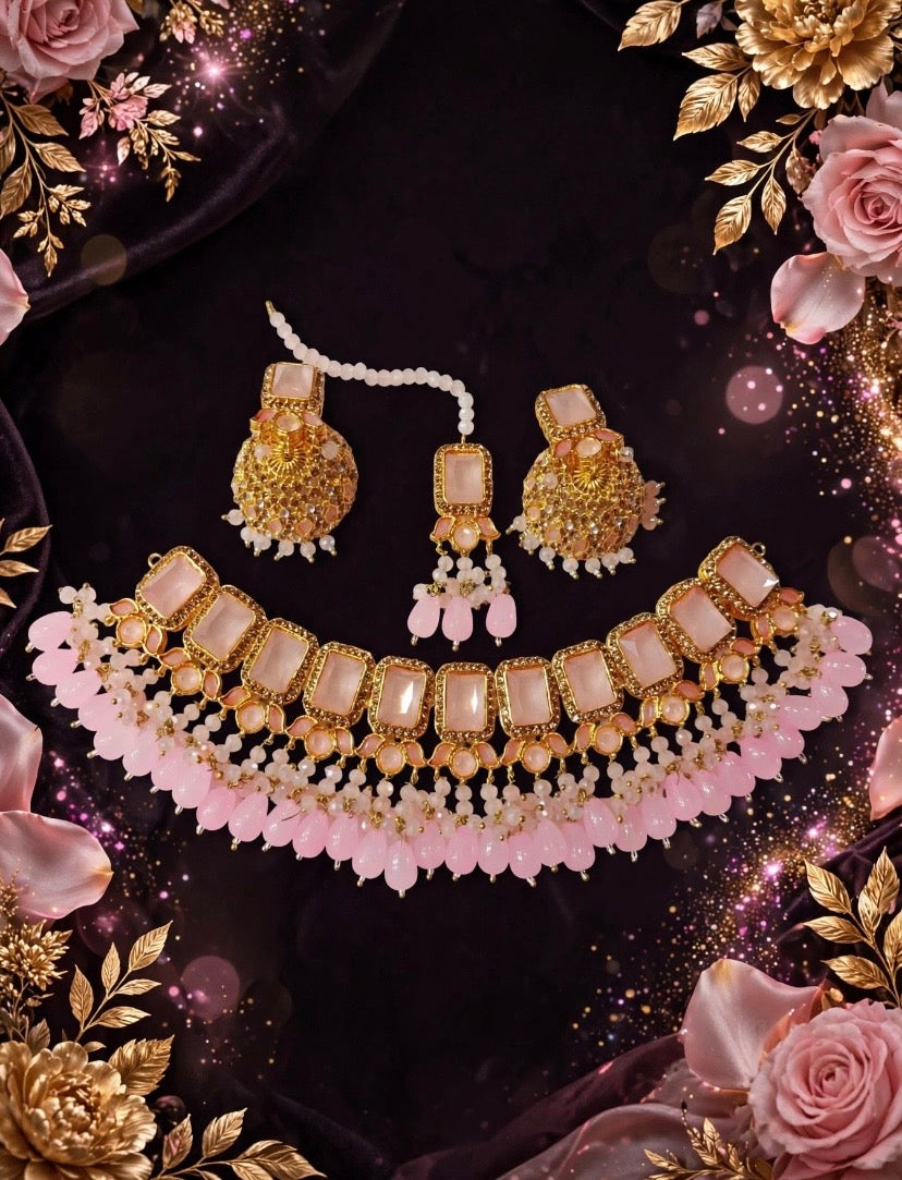 Blush Blossom Luxury Choker Set🌸