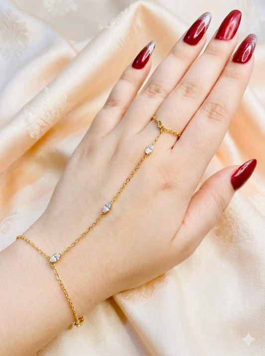 Minimal stones Handchain🌟