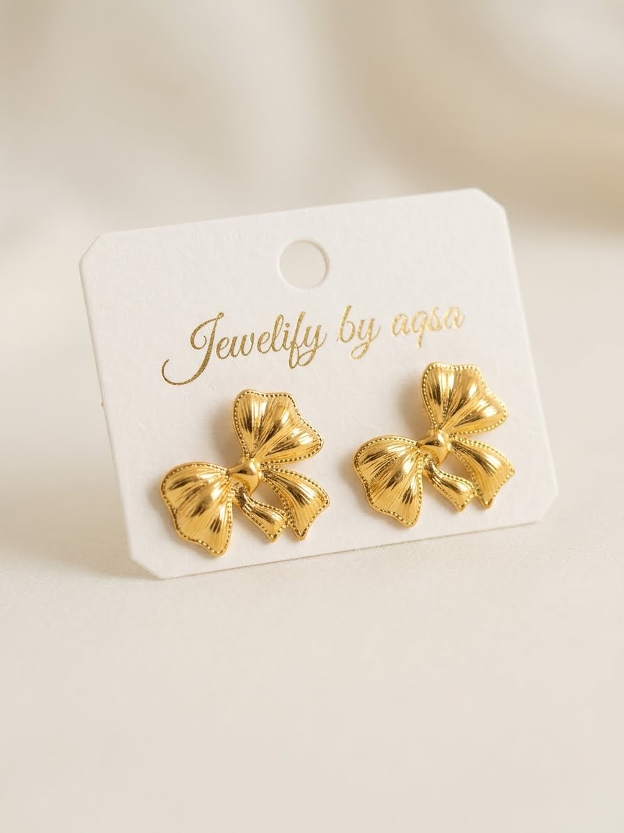 Petal bow Earrings