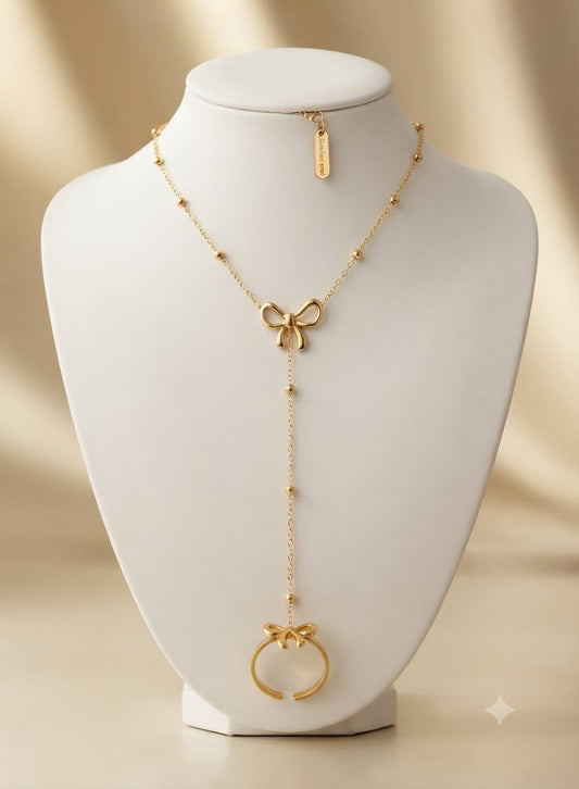 Bow Hand Chain with Adjustable Bow ring🎀🌟