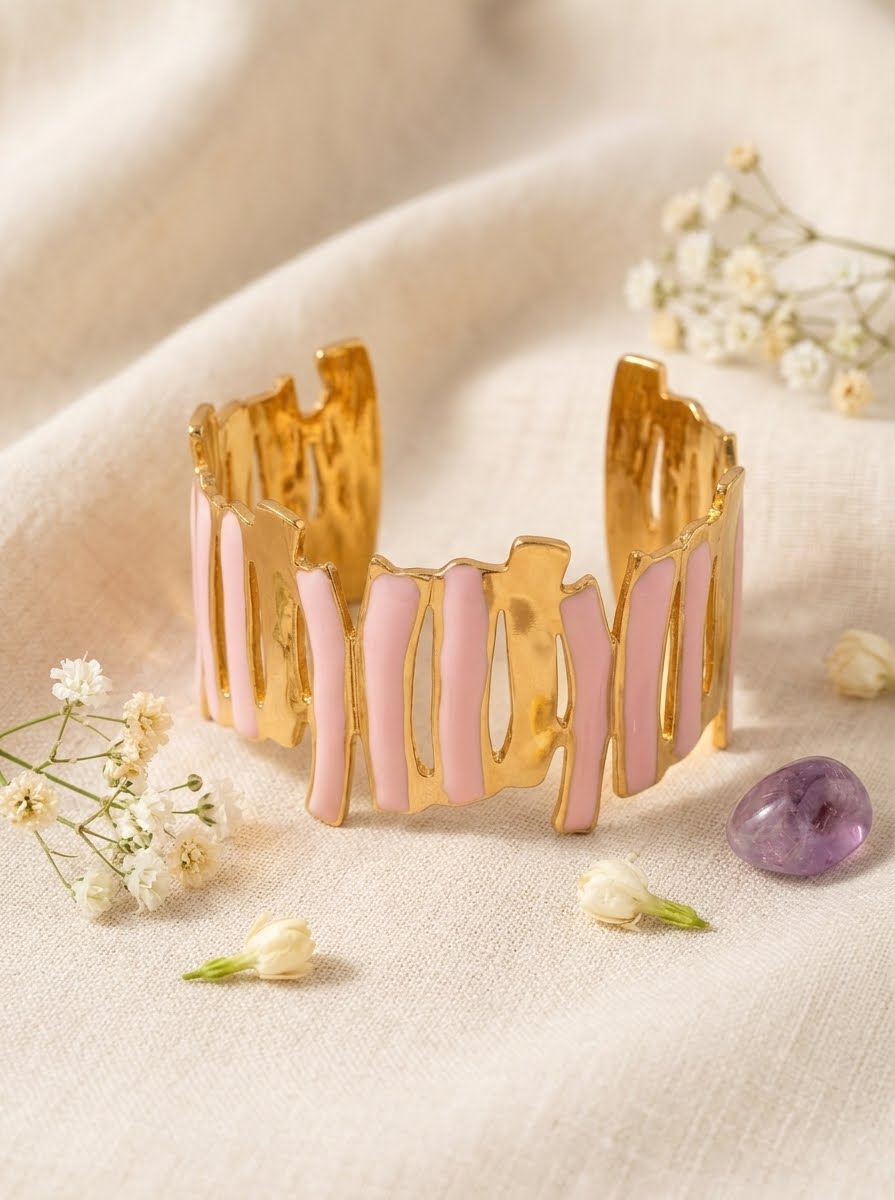 Blossom pink Chunky Handcuff🌸
